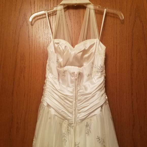 White Prom Dress - Picture 3 of 8